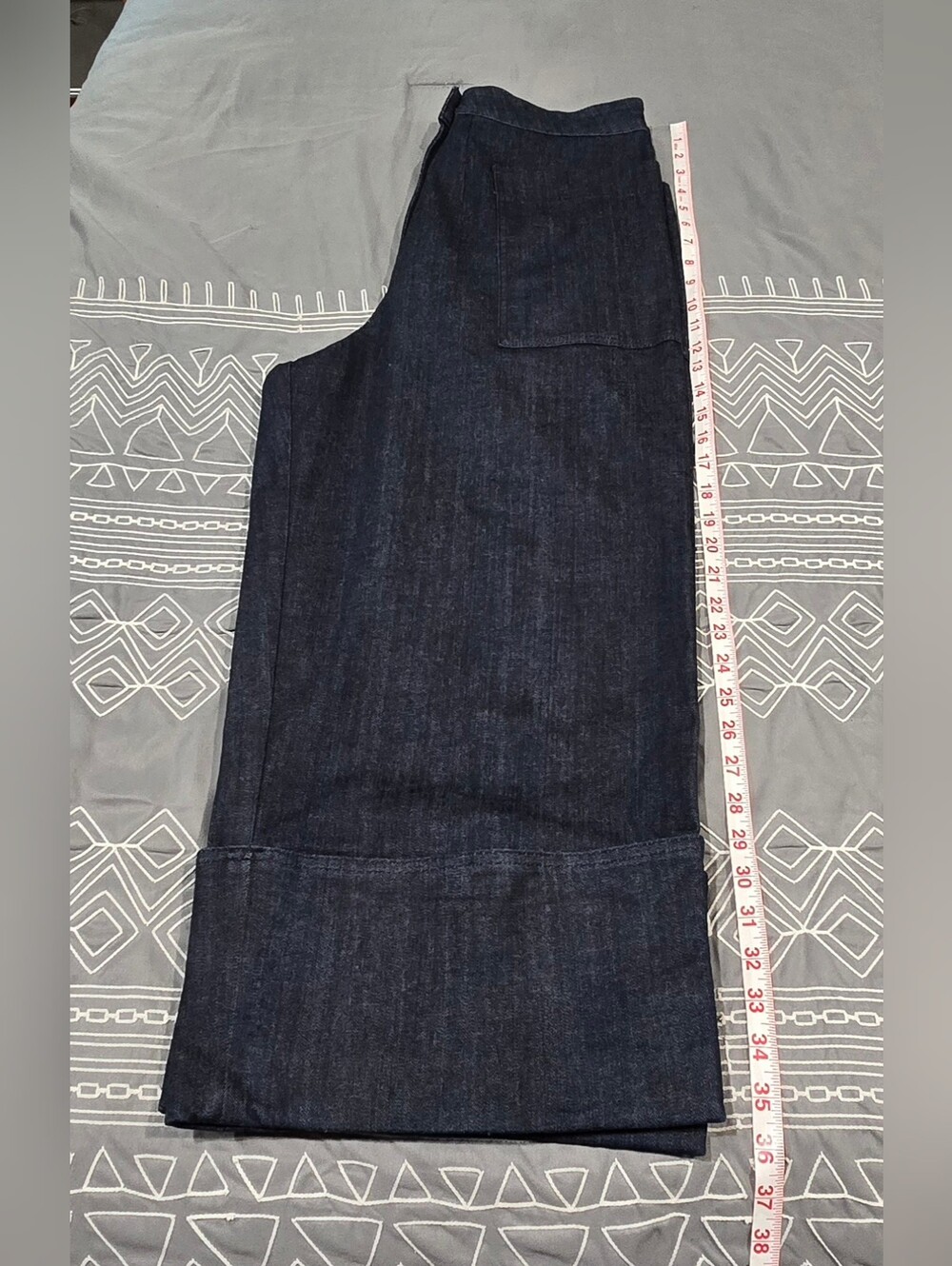 Kate Spade High Waisted Wide Leg Cropped Jeans Size 15/32 - Picture 2 of 8